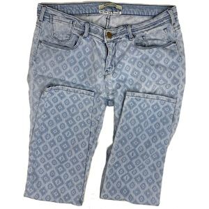Maison Scotch Diamond Print Light Skinny Jeans